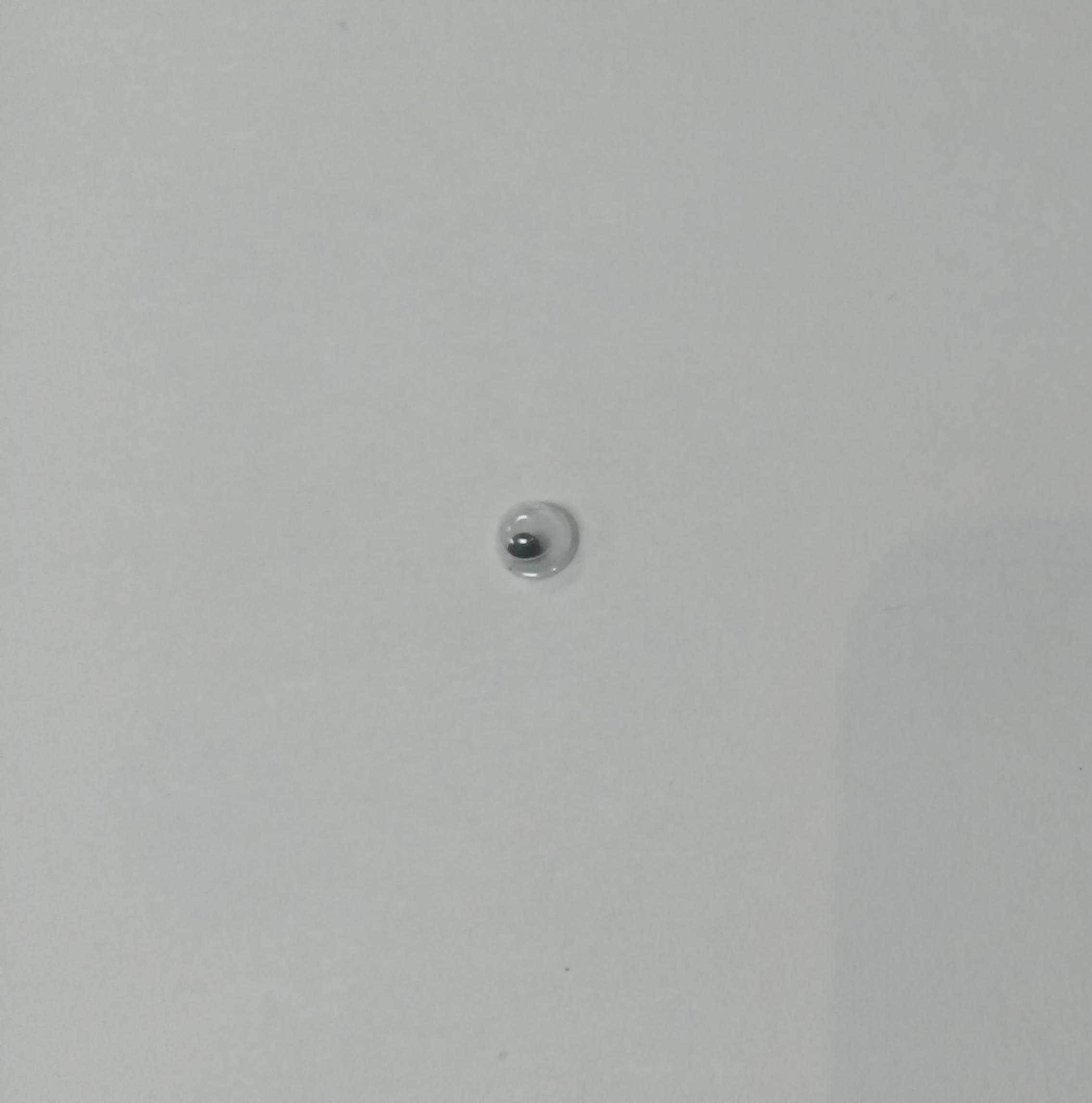 картинка  Глаза круглые с бегающими зрачками клеевые d 5мм от магазина Юхобби