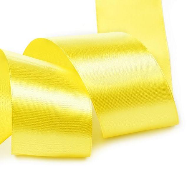 картинка Лента атласная 50 мм ( 2") цв.3014 желтый от магазина Юхобби